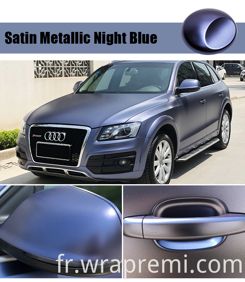 Satin Metallic Night Blue